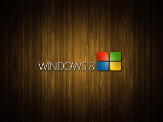 Обои Windows 8 Wooden Emblem 320x240