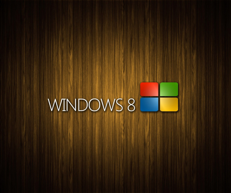 Обои Windows 8 Wooden Emblem 960x800