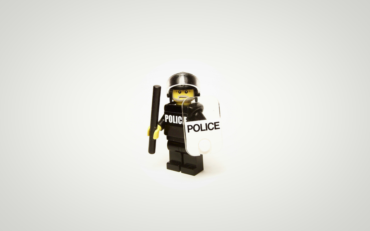 Das Police Lego Wallpaper 1280x800