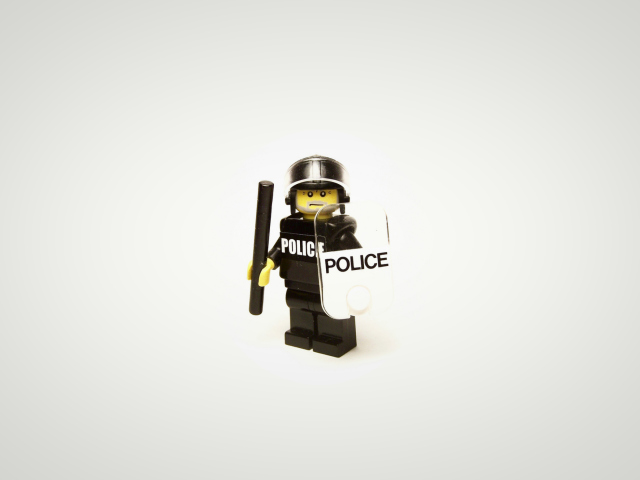 Police Lego wallpaper 640x480