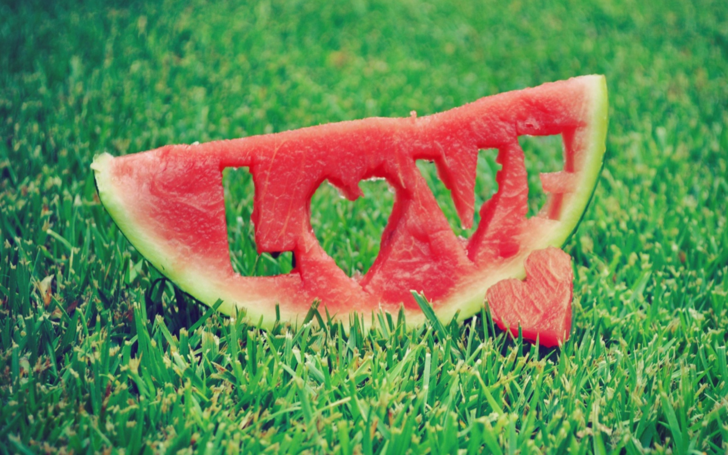 Das Love Watermelon Wallpaper 1440x900