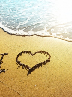 Das I Heart Ocean Wallpaper 240x320