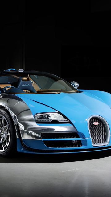 Bugatti Veyron Grand Sport Vitesse Roadster wallpaper 360x640