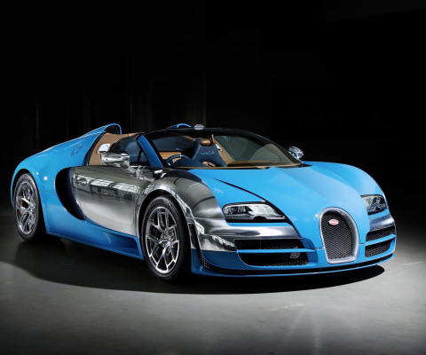 Screenshot №1 pro téma Bugatti Veyron Grand Sport Vitesse Roadster 480x400