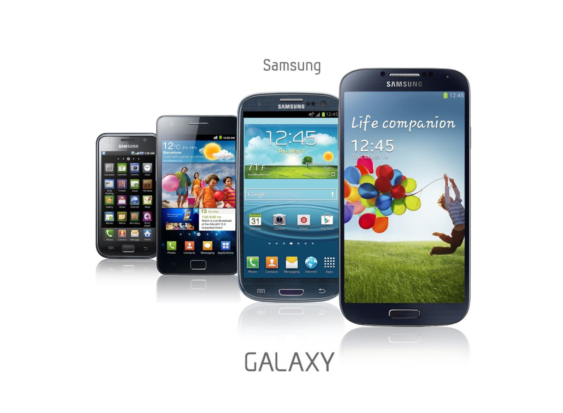 Fondo de pantalla Samsung Smartphones S1, S2, S3, S4 1920x1408