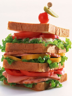 Das Breakfast Sandwich Wallpaper 240x320