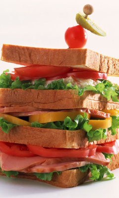 Breakfast Sandwich wallpaper 240x400