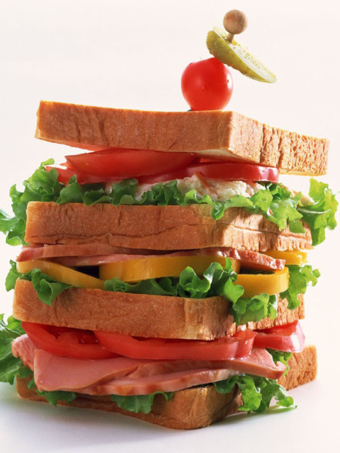 Sfondi Breakfast Sandwich 480x640