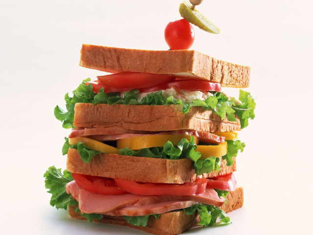 Das Breakfast Sandwich Wallpaper 640x480