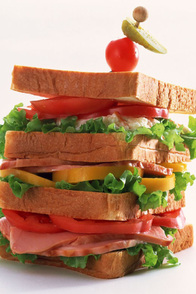 Breakfast Sandwich wallpaper 640x960