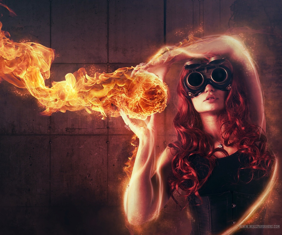 Screenshot №1 pro téma Fire Girl 960x800