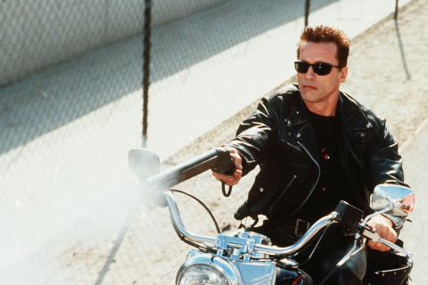 Screenshot №1 pro téma Arnold Schwarzenegger in Terminator 2 480x320
