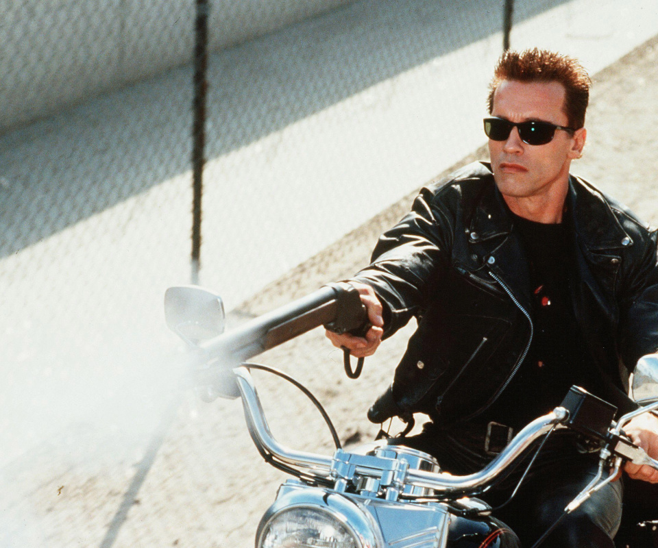Arnold Schwarzenegger in Terminator 2 wallpaper 960x800