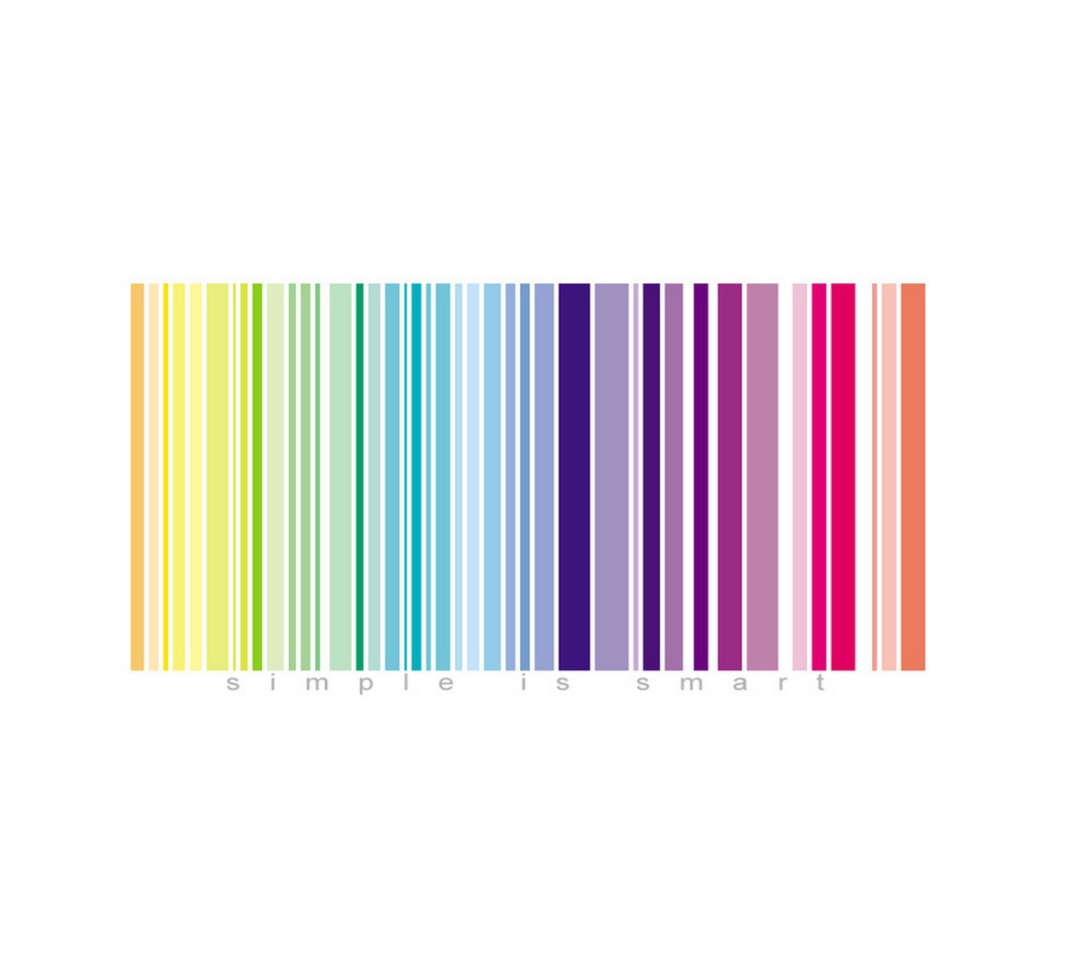 Das Rainbow Bar Code Wallpaper 1080x960