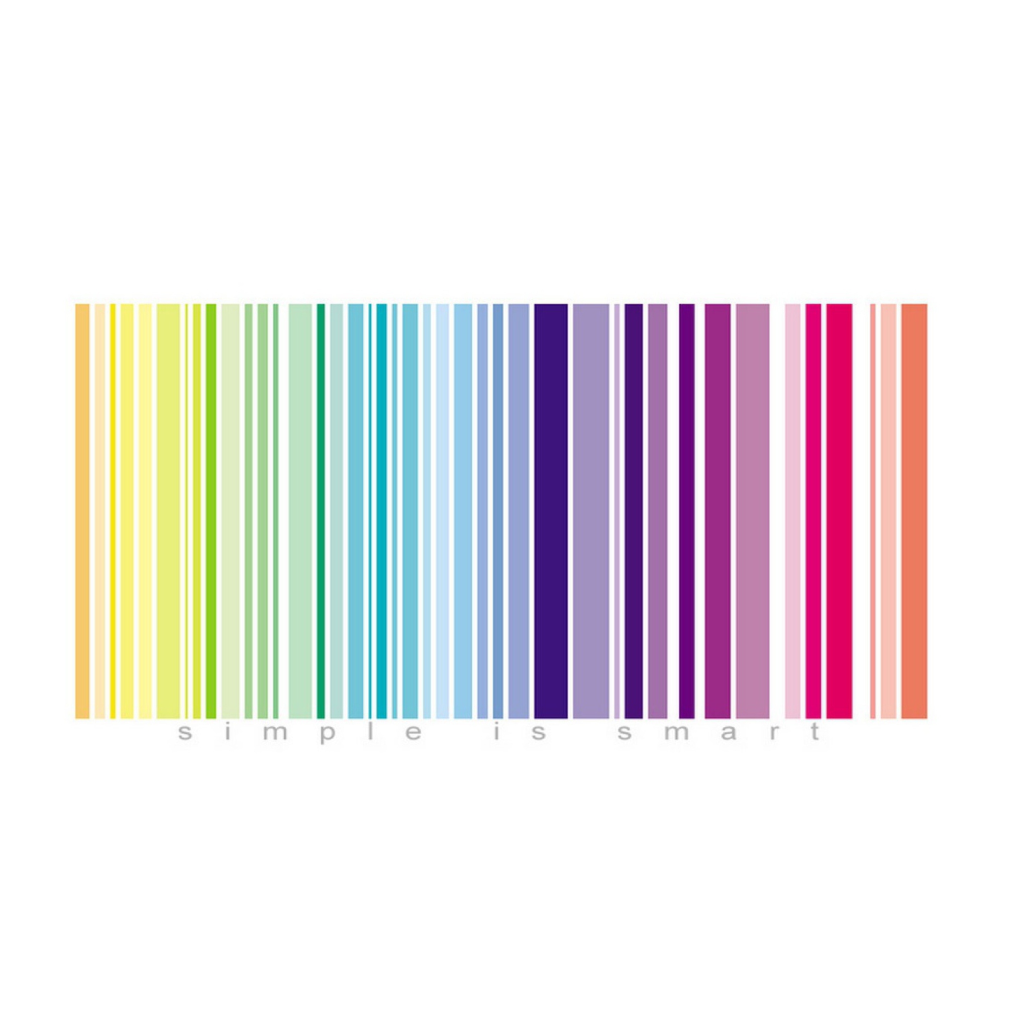 Sfondi Rainbow Bar Code 2048x2048