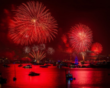 Fondo de pantalla Asian Holiday fireworks 220x176