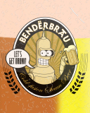 Futurama Bender  Benderbrau wallpaper 128x160