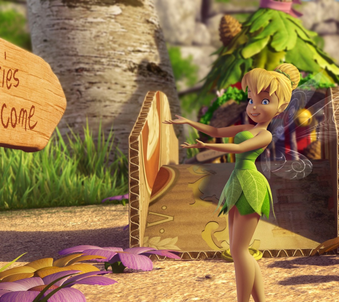 Обои Tinker Bell And The Great Fairy Rescue 2 1080x960