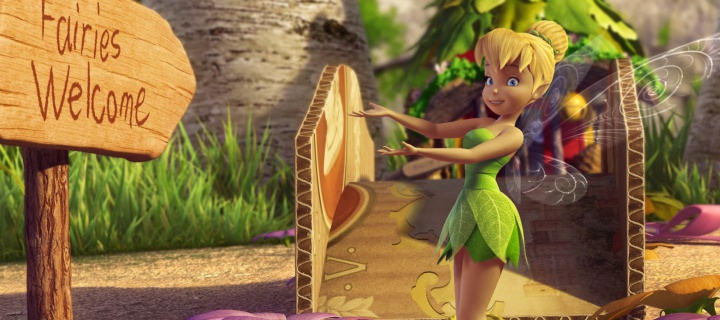 Tinker Bell And The Great Fairy Rescue 2 wallpaper 720x320