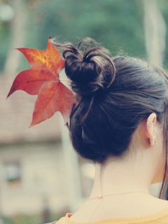 Das Autumn Hair Style Wallpaper 240x320