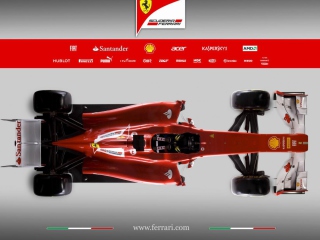 Das Ferrari F1 Wallpaper 320x240