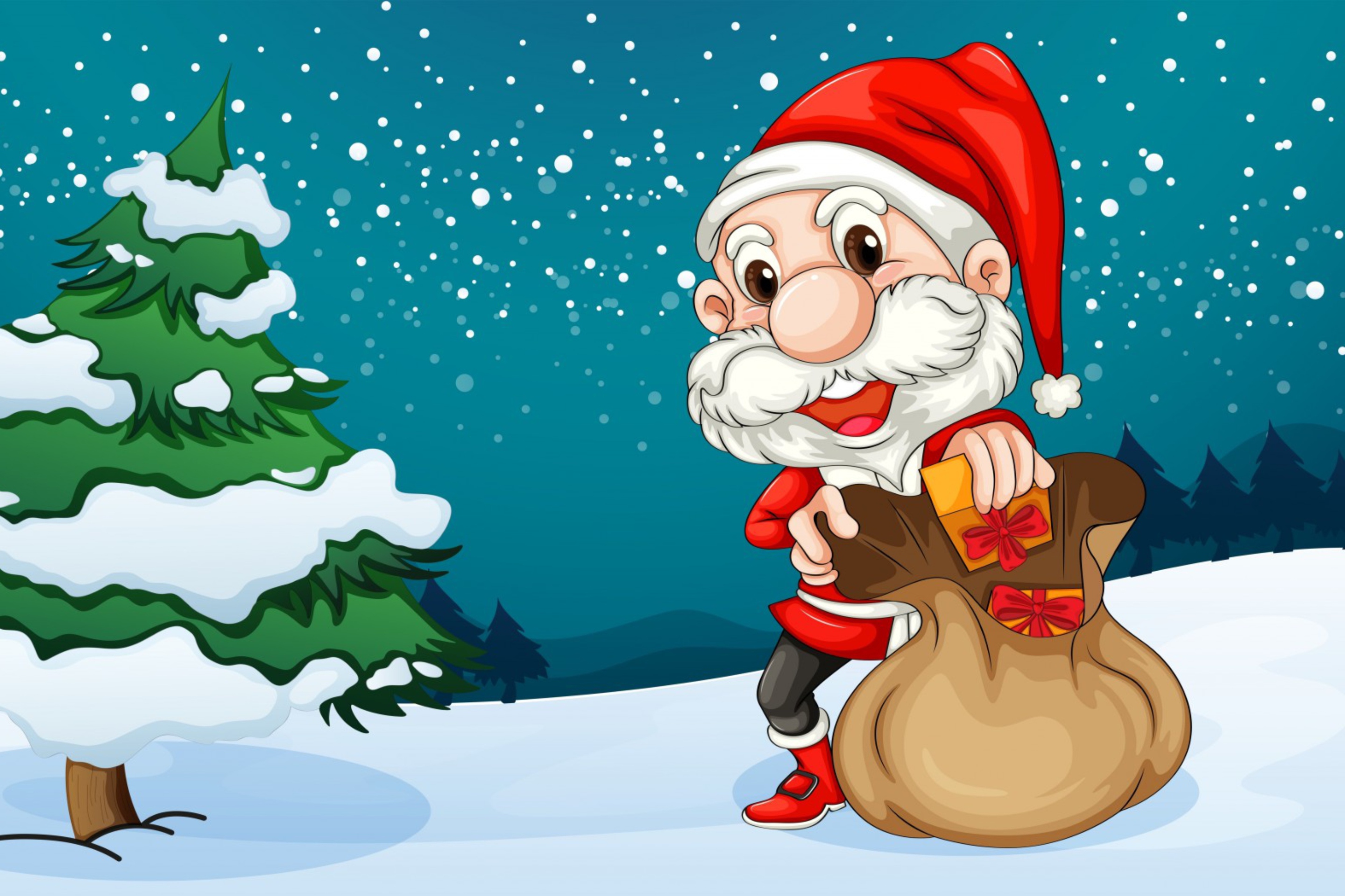 Screenshot №1 pro téma Happy Santa 2880x1920