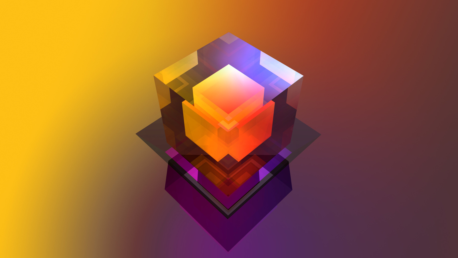 Screenshot №1 pro téma Colorful Cube 1600x900