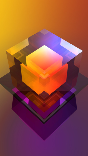Colorful Cube wallpaper 360x640
