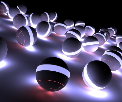 Screenshot №1 pro téma Spherical Balls 480x400