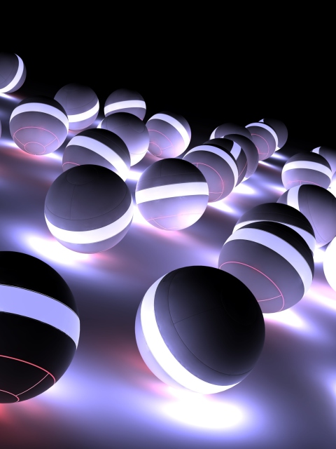 Screenshot №1 pro téma Spherical Balls 480x640