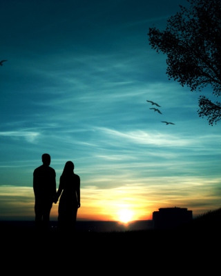 Free Romantic Sunset Picture for 320x480