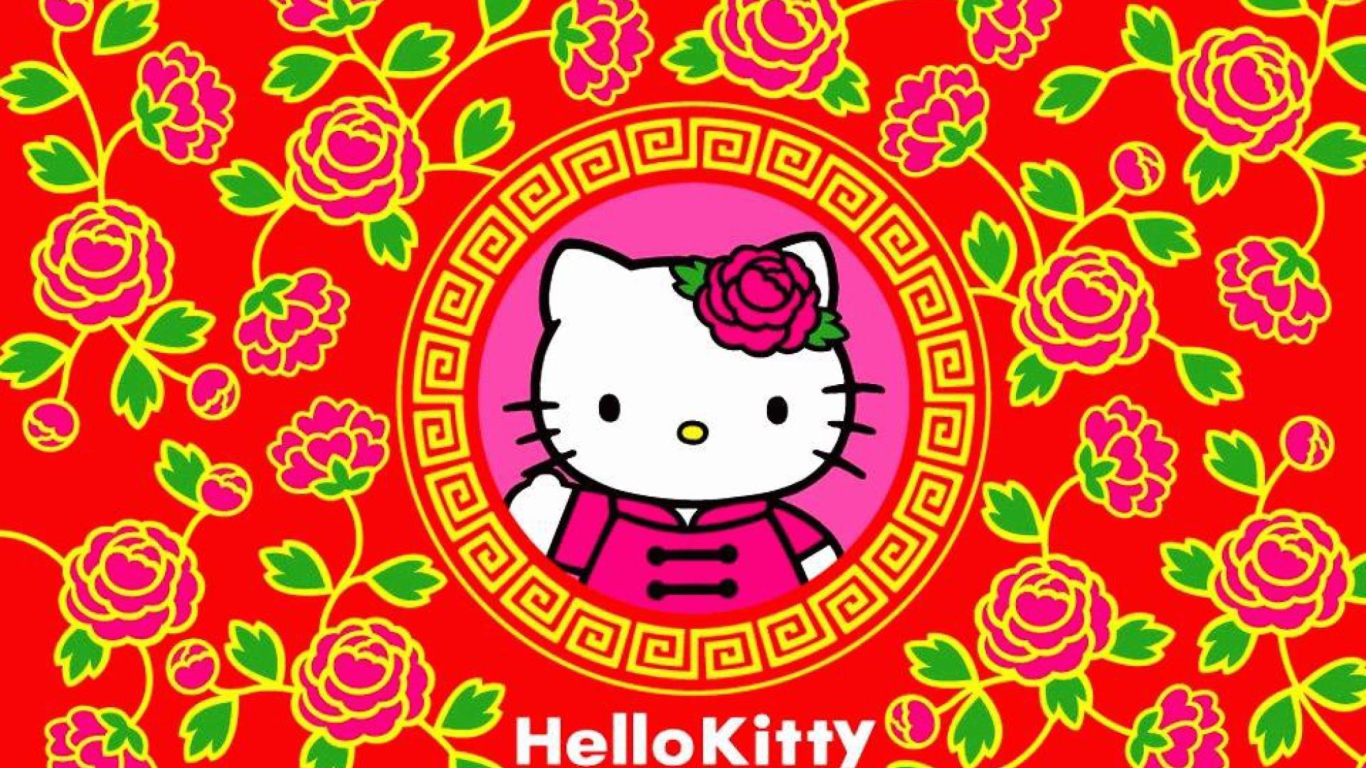 Sfondi Hello Kitty 1366x768