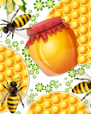 Fondo de pantalla Honey Search 128x160