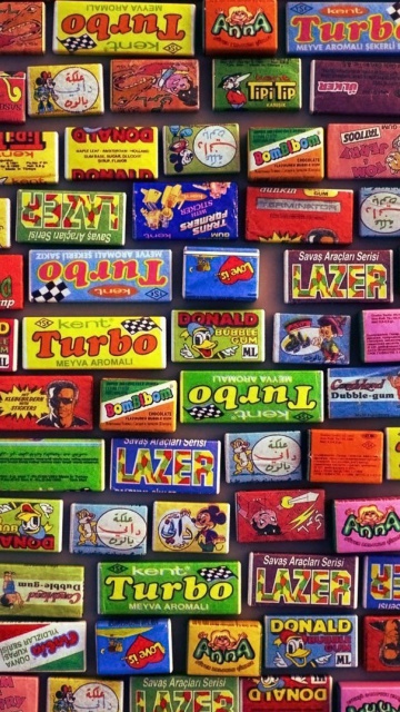 Fondo de pantalla Chewing gum Turbo 360x640