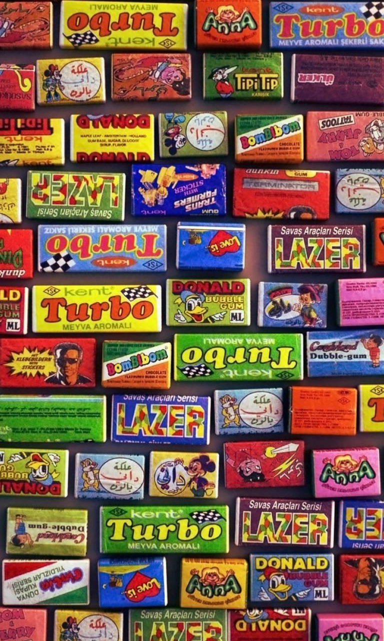 Das Chewing gum Turbo Wallpaper 768x1280
