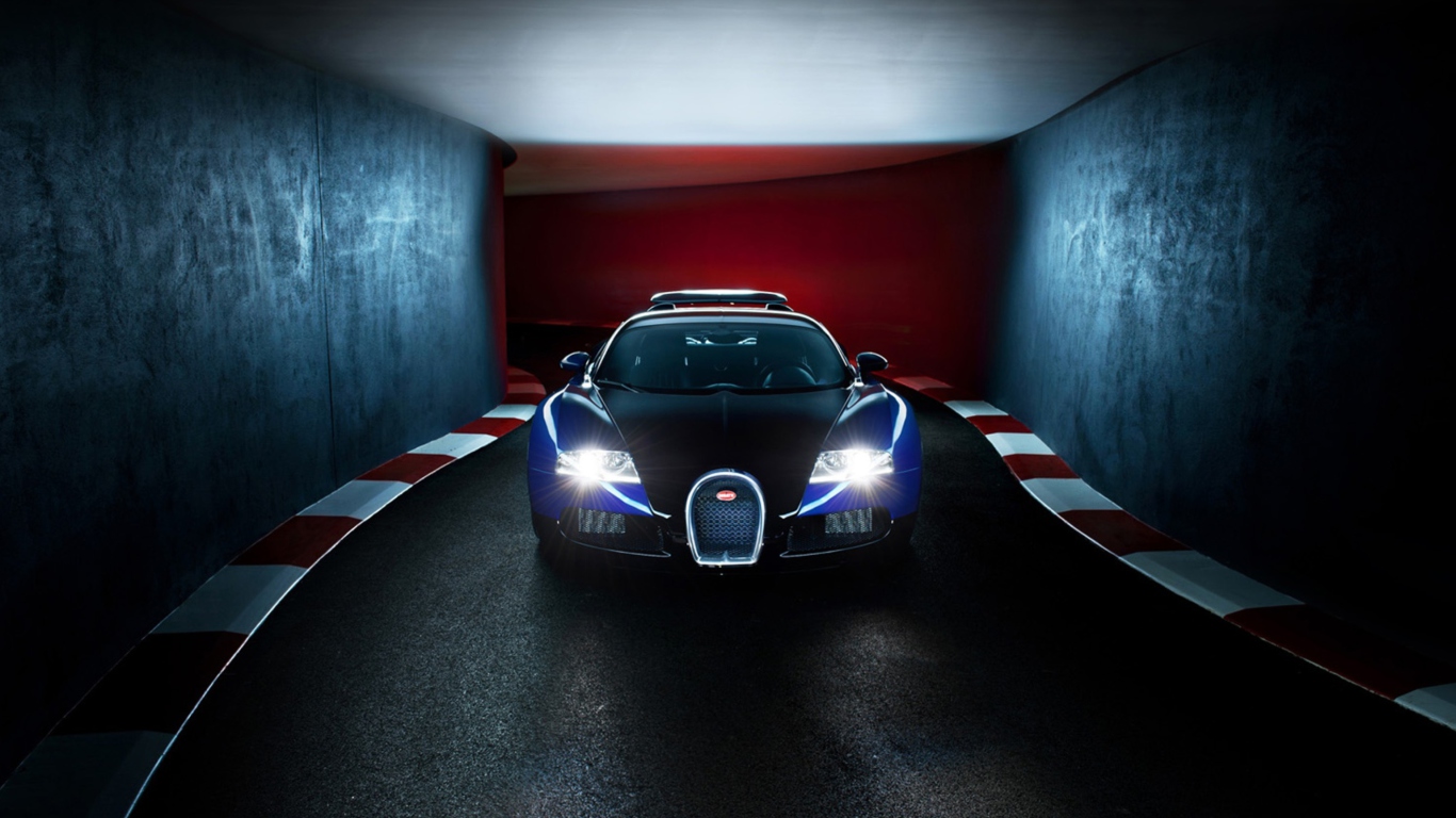 Screenshot №1 pro téma Bugatti Veyron 1366x768