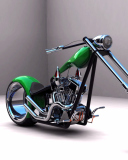 Das Harley Davidson Chopper Wallpaper 128x160