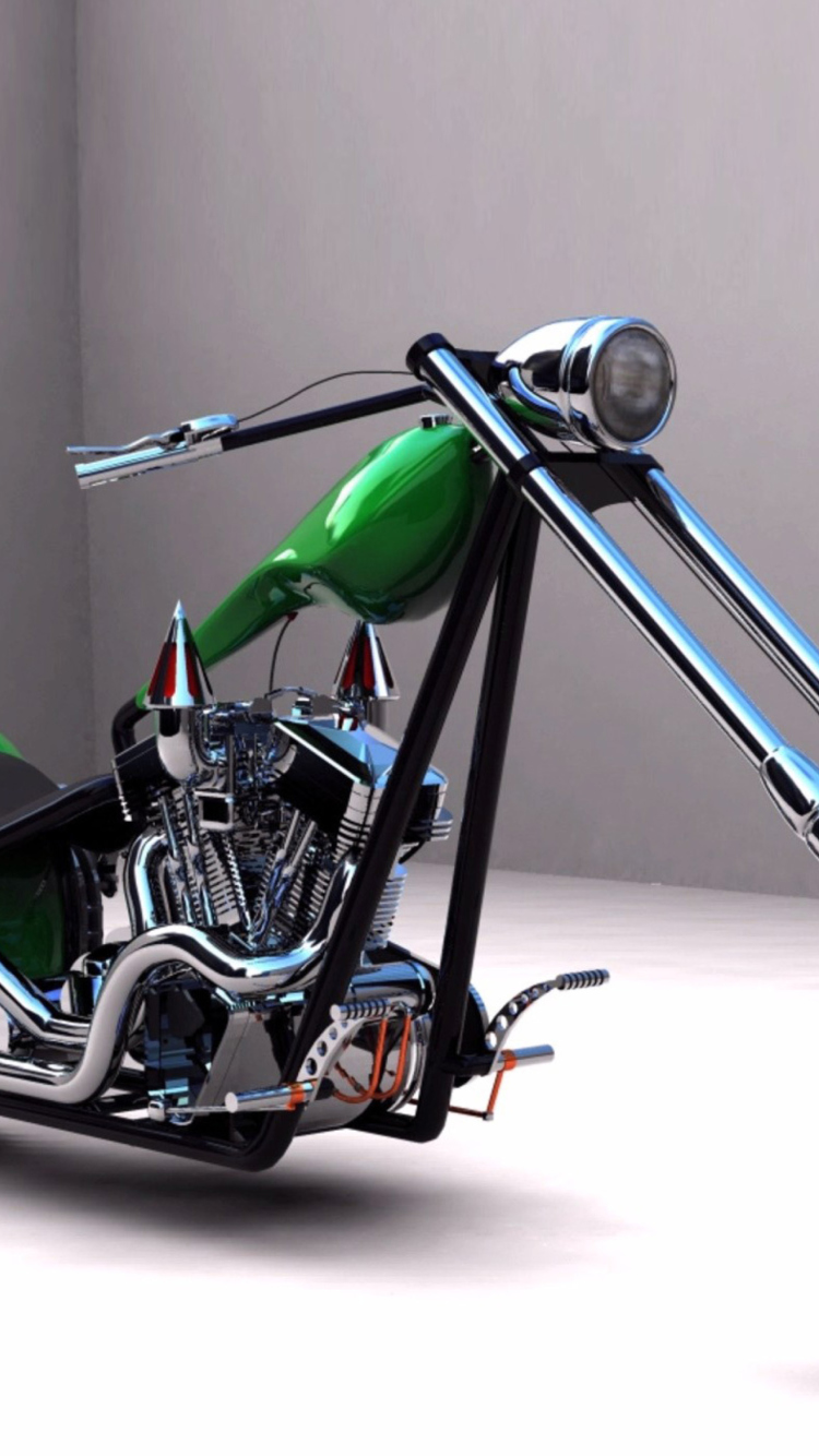 Fondo de pantalla Harley Davidson Chopper 750x1334