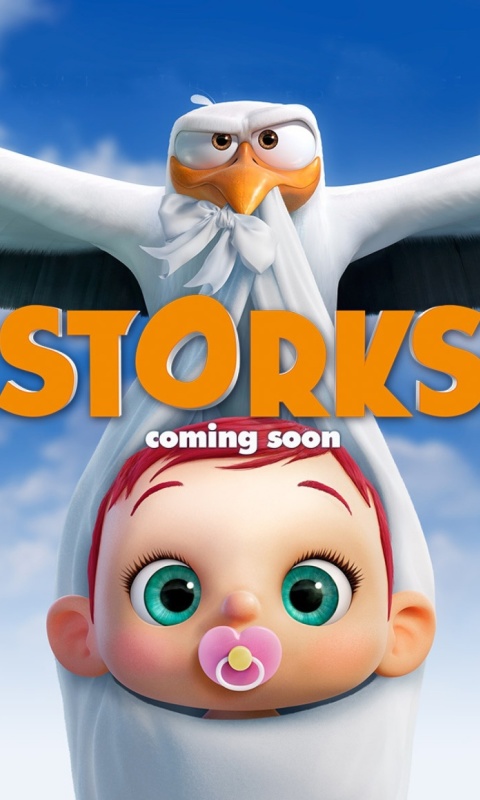 Fondo de pantalla Storks HD 480x800