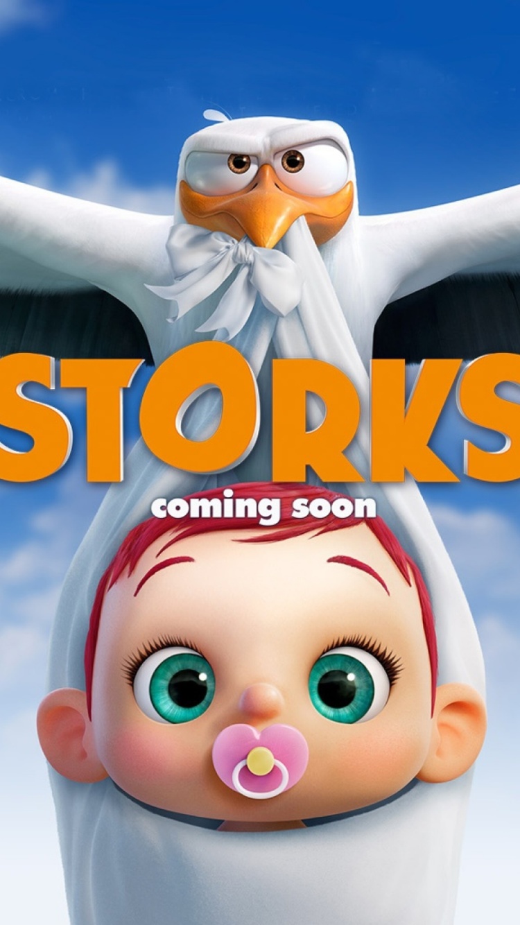 Fondo de pantalla Storks HD 750x1334