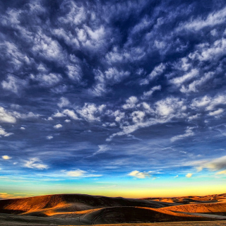 Desktop Desert Skyline papel de parede para celular para iPad Air