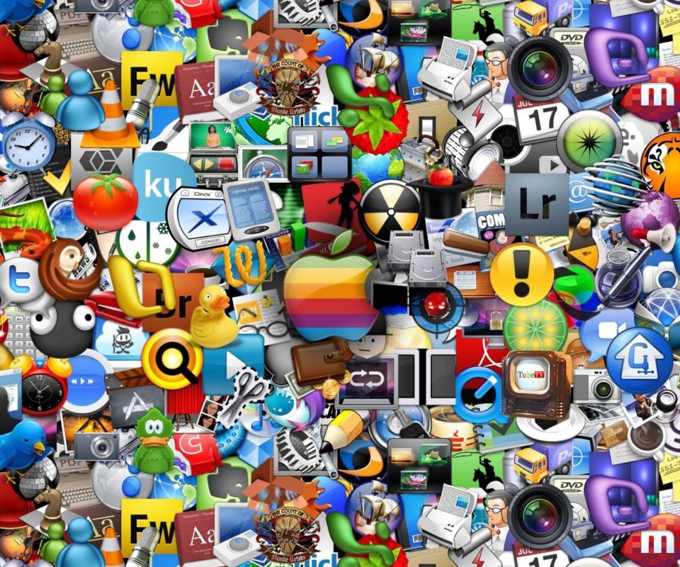 Fondo de pantalla Mac Icons 960x800