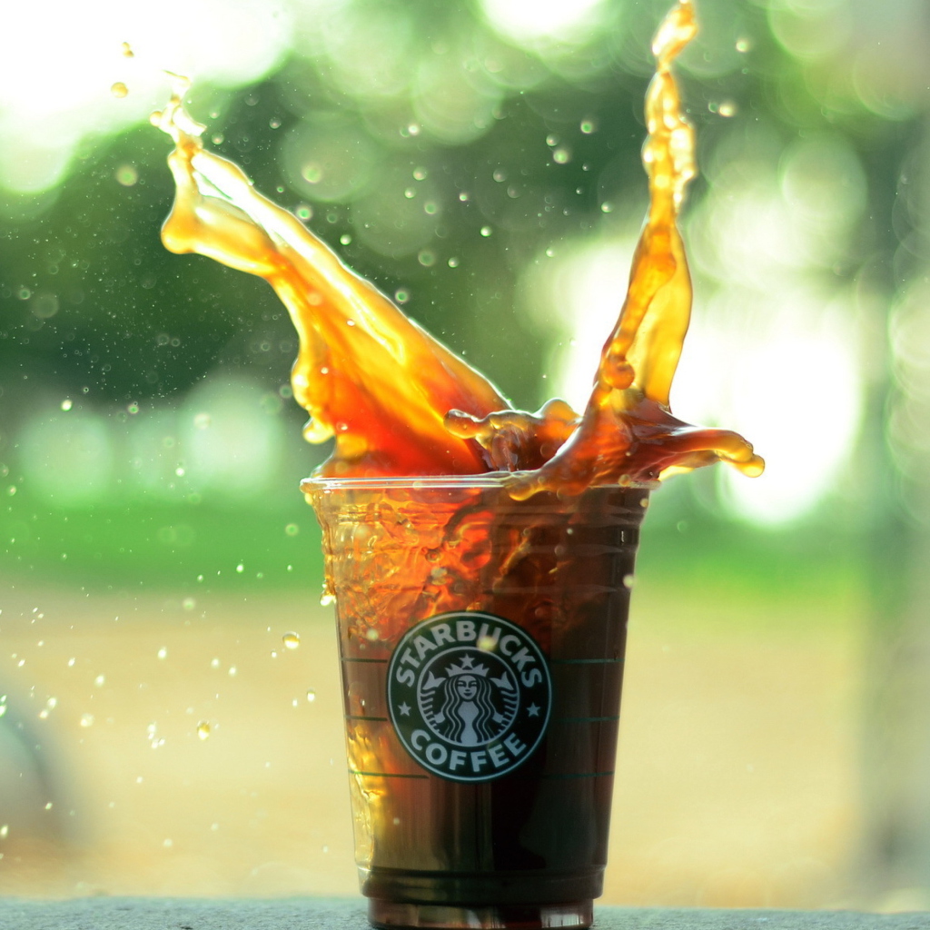 Screenshot №1 pro téma Starbucks Iced Coffee Splash 1024x1024
