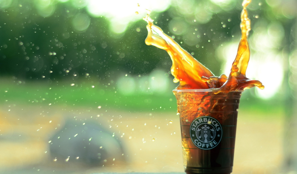 Screenshot №1 pro téma Starbucks Iced Coffee Splash 1024x600
