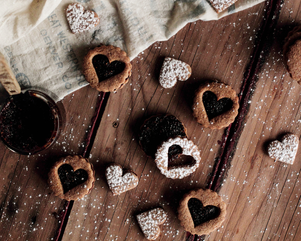 Das Heart Cookies Wallpaper 1280x1024