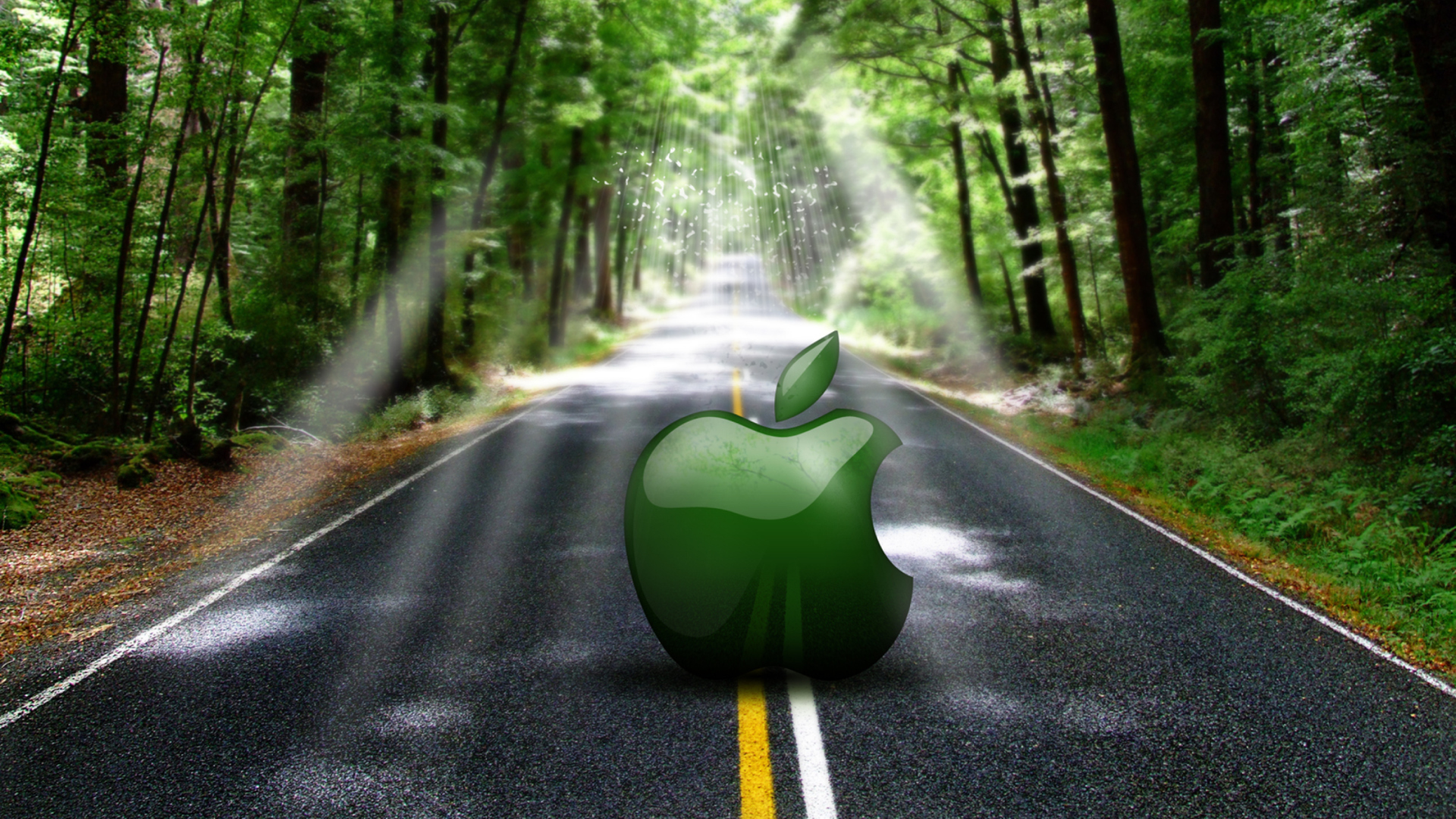 Das Green Apple Wallpaper 1920x1080