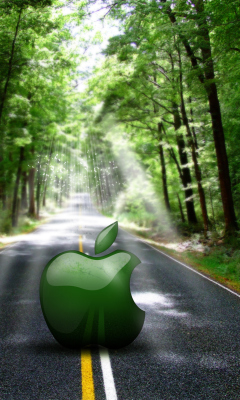 Green Apple wallpaper 240x400