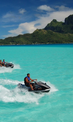 Das Bora Bora, French Polynesia Wallpaper 240x400