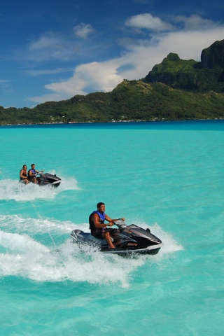 Fondo de pantalla Bora Bora, French Polynesia 320x480