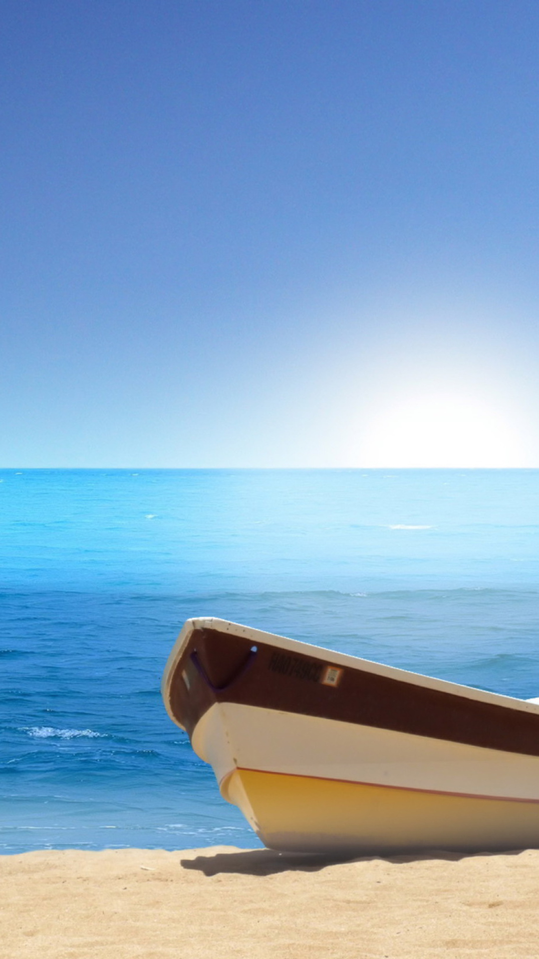Boat On Beach wallpaper 1080x1920